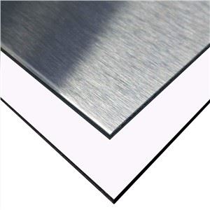 Sølv børstefarge 1220x2440mm aluminiumskompositt